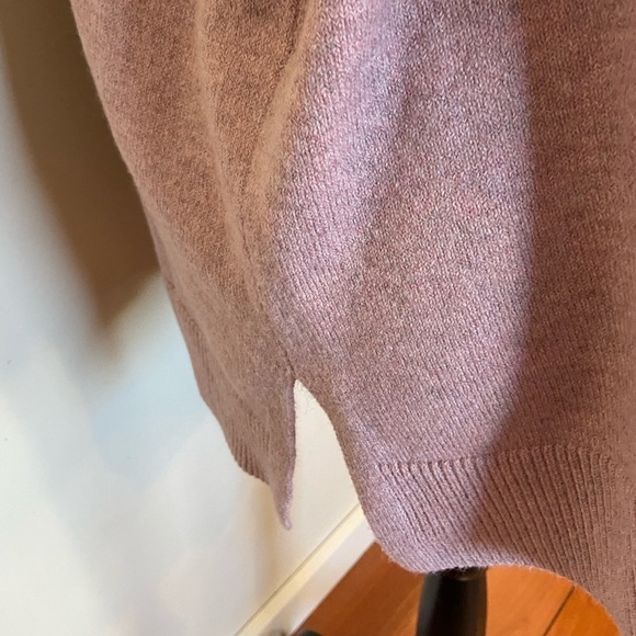 J. Jill V-neck short‎ sleeve mauve sweater Size XL petite - Picture 5 of 7
